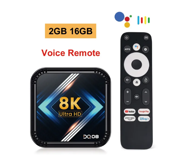 DQ08 RK3528 Smart TV Box Android 13 Quad Core Cortex A53 Support 8K Video  4K HDR10+ Dual Wifi BT Google Voice 2G16G 4G 32G 64G